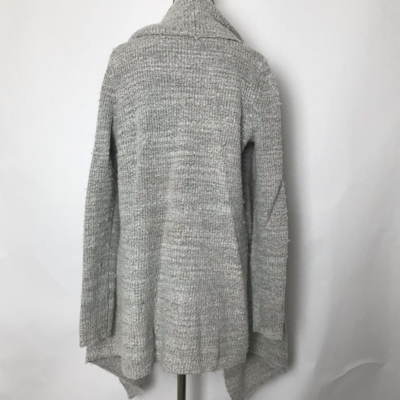 🎁 Lou & Grey Gray One Size Women’s Sleeveless Sweater Cardigan - Picture 5 of 6